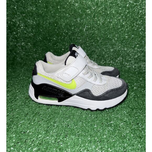 Nike Air Max SYSTM PS TD Grey Volt Toddler Size 12C Walking Shoe Sneakers DQ0285 - Picture 1 of 9